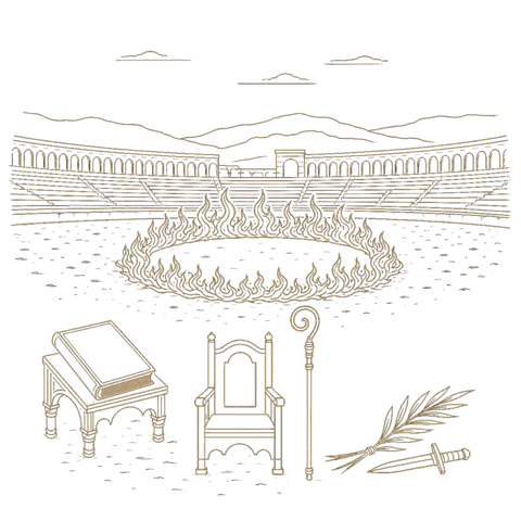 Orthros artwork for the life of St Polycarp of Smyrna