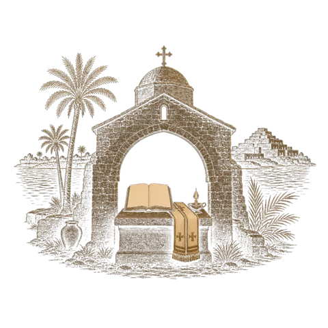 Orthros artwork for the life of St Polychronius of Babylon