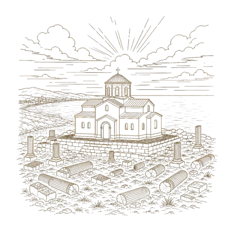Orthros artwork for the life of St Porphyrius of Gaza