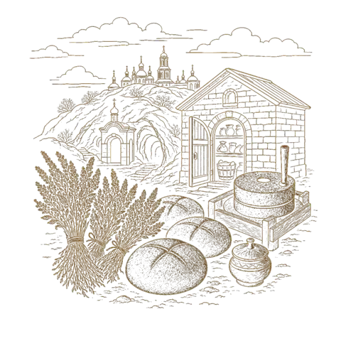 Orthros artwork for the life of St Prochorus of the Kiev Caves