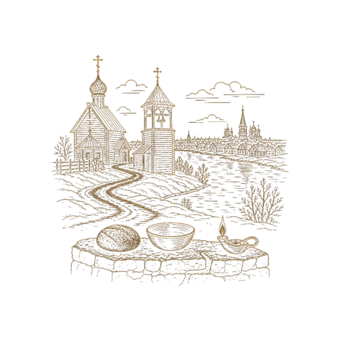 Orthros artwork for the life of St Procopius of Vyatka