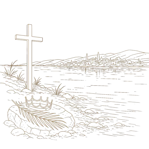Orthros artwork for the life of St Sabbas the Goth