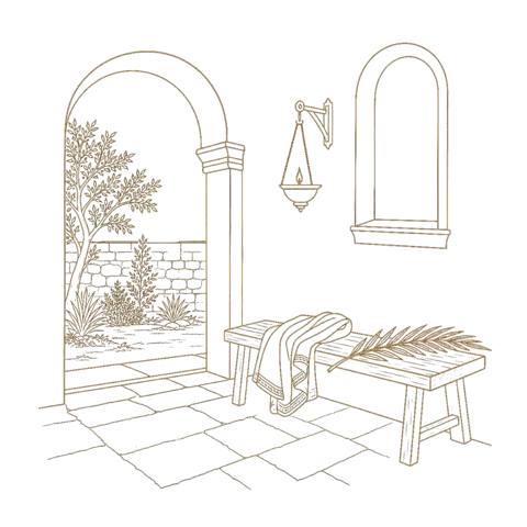Orthros artwork for the life of St Seraphima
