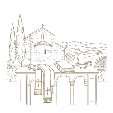 Orthros artwork for the life of St Severus the Priest