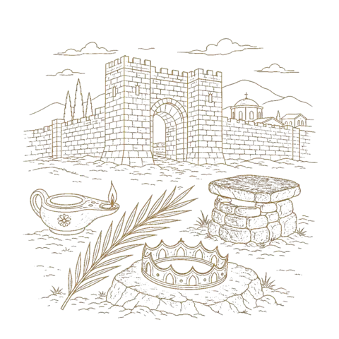 Orthros artwork for the life of Thecla, Equal to the Apostles