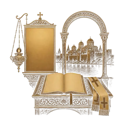 Orthros artwork for the life of St Theophanes the Hymnographer