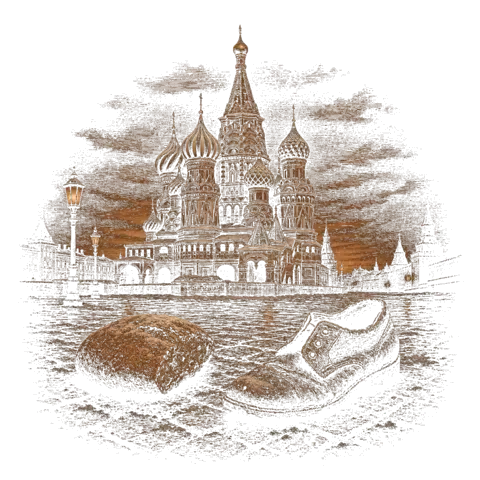 Orthros artwork for the life of St Vasily the Fool for Christ