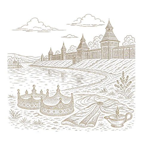 Orthros artwork for the life of David and Constantine of Yaroslavl
